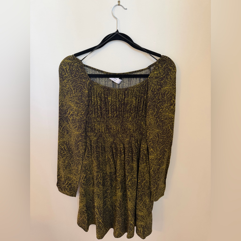 Proenza Schouler Square Neck Mini Babydoll Dress. Size 00.